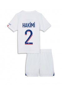 Paris Saint-Germain Achraf Hakimi #2 Babytruitje 3e tenue Kind 2022-23 Korte Mouw (+ Korte broeken)